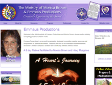 Tablet Screenshot of emmausproductions.com